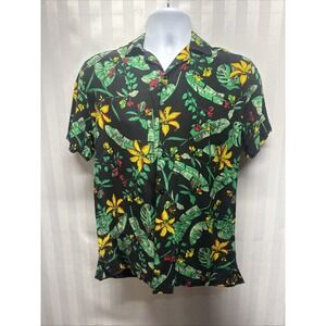 Life is a Beach Good Vibes Hawaiian Shirt Mens Size S‎